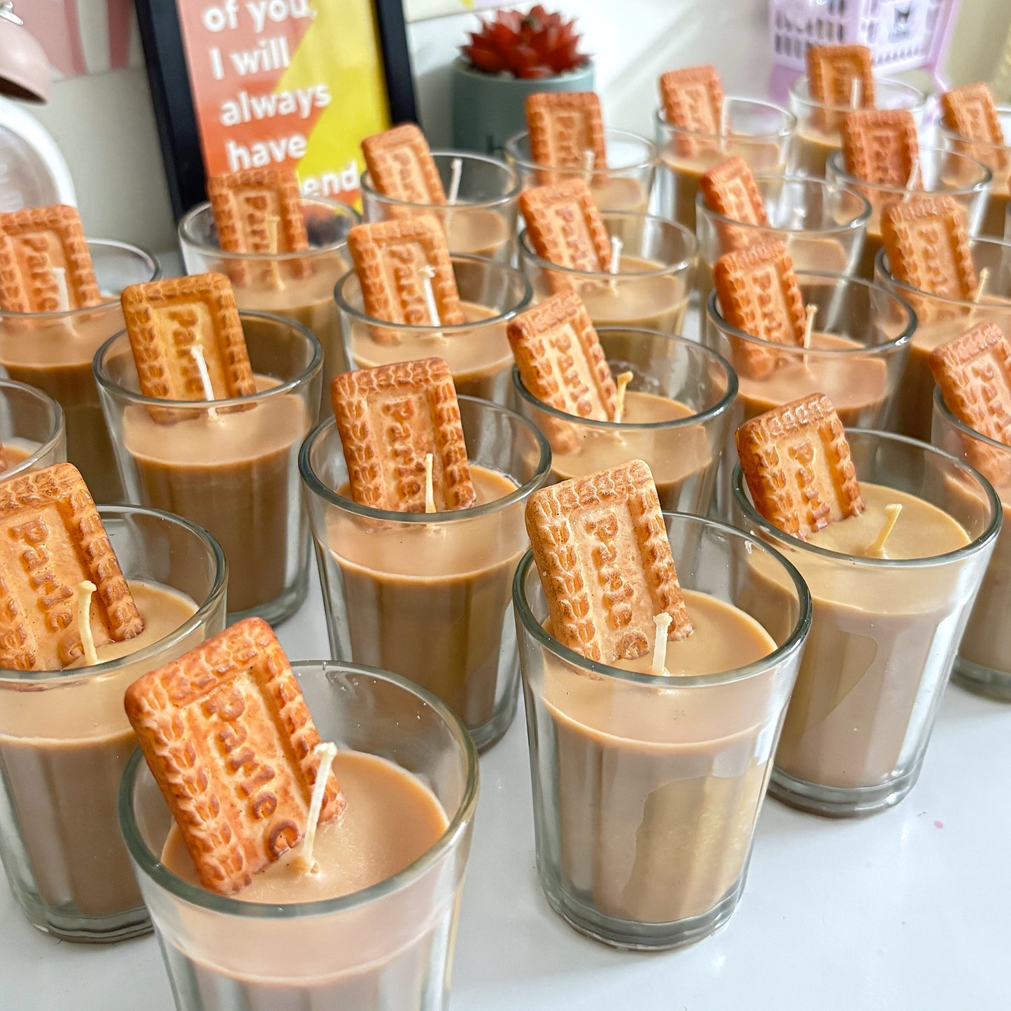 Chai Biscuit Glass Jar Candle